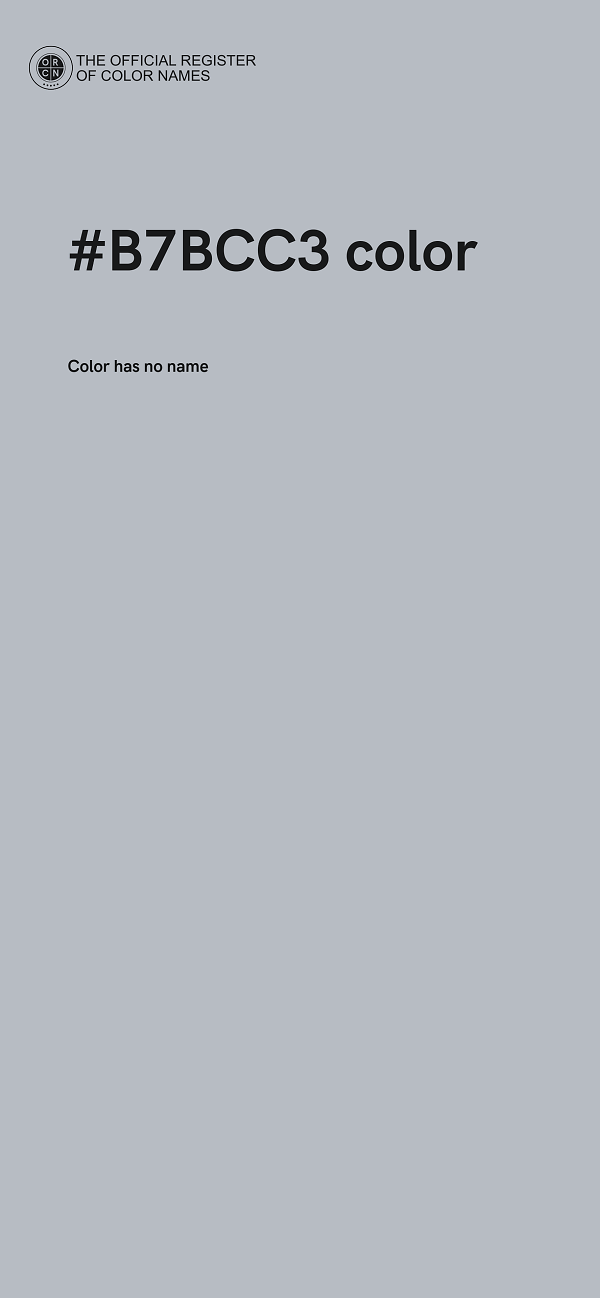 #B7BCC3 color image