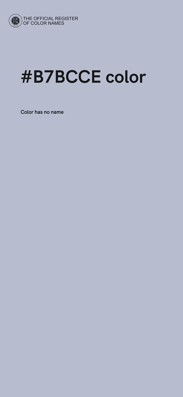 #B7BCCE color image