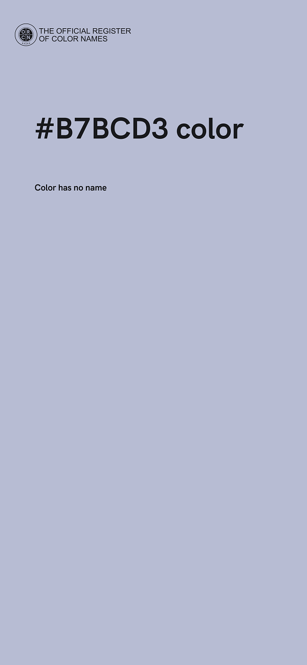 #B7BCD3 color image