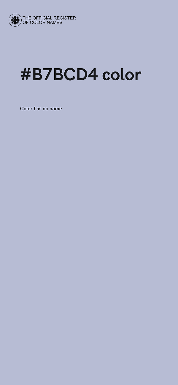 #B7BCD4 color image