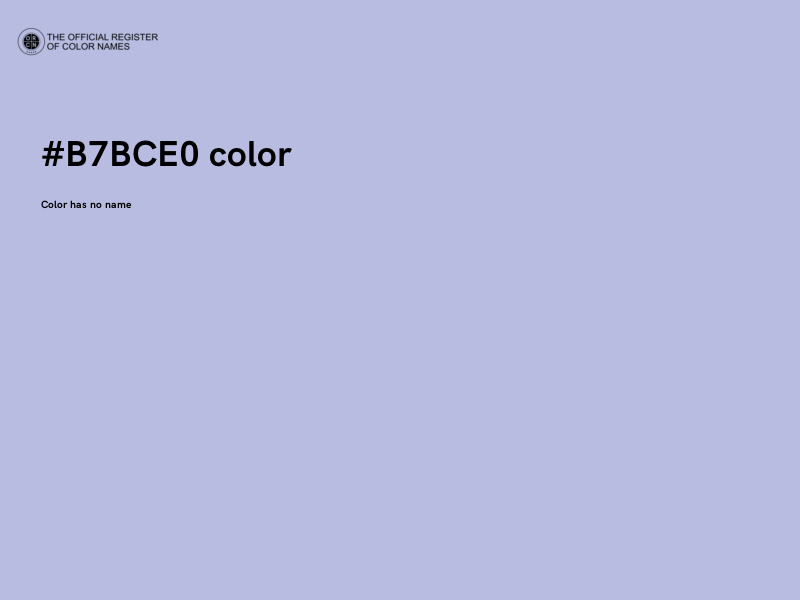 #B7BCE0 color image