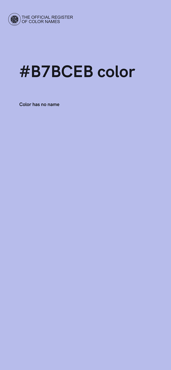 #B7BCEB color image