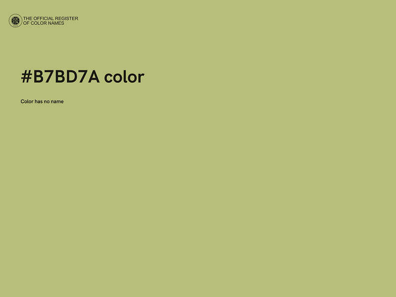 #B7BD7A color image