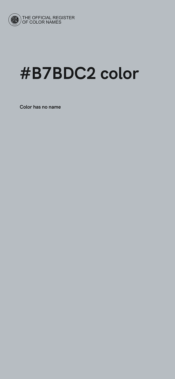 #B7BDC2 color image