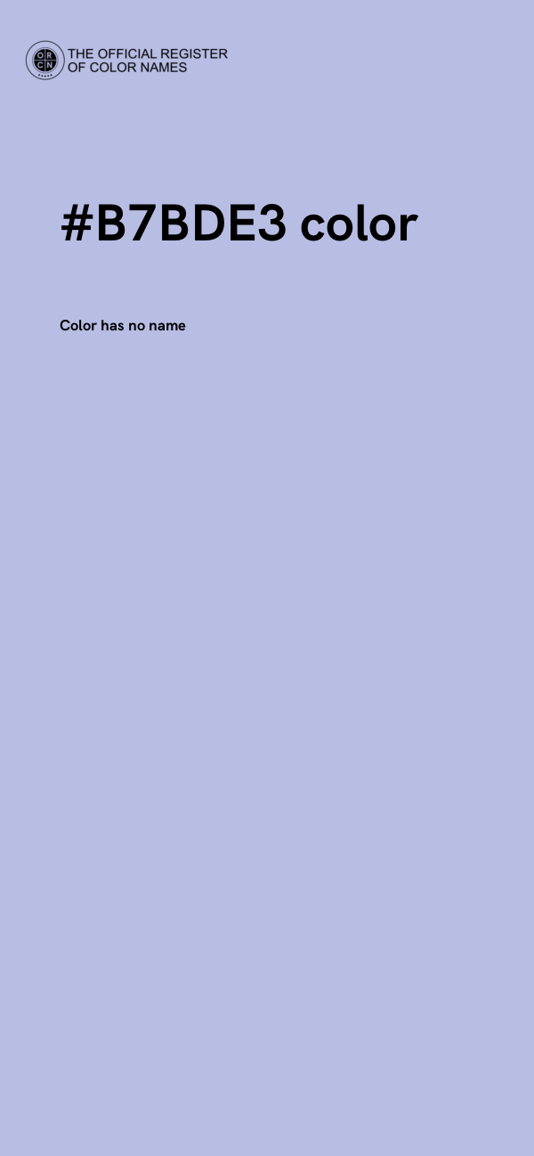 #B7BDE3 color image