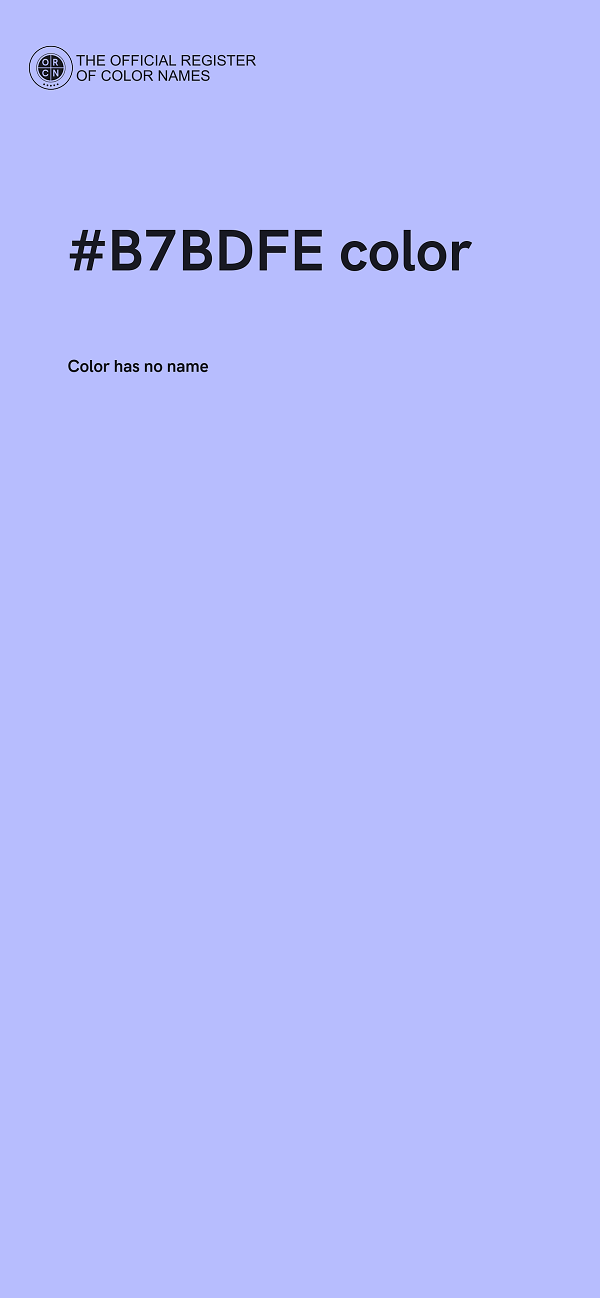 #B7BDFE color image