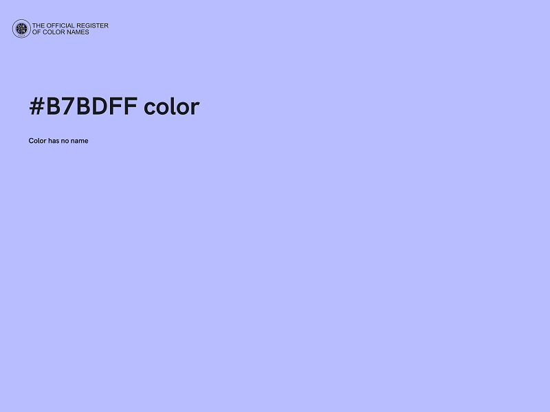 #B7BDFF color image