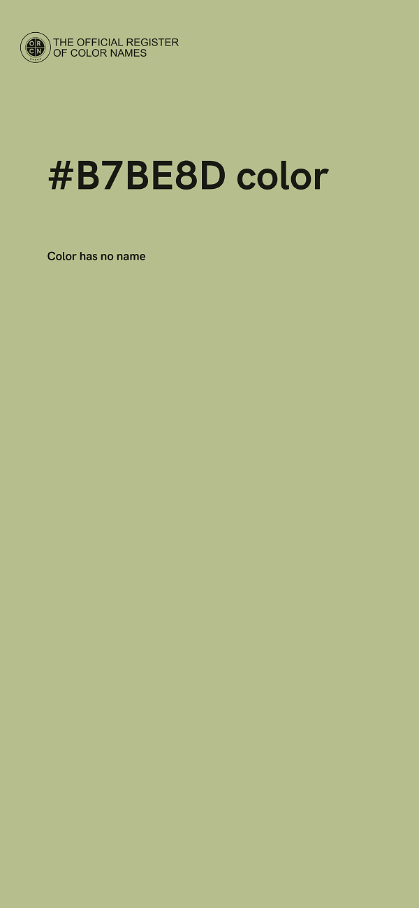 #B7BE8D color image