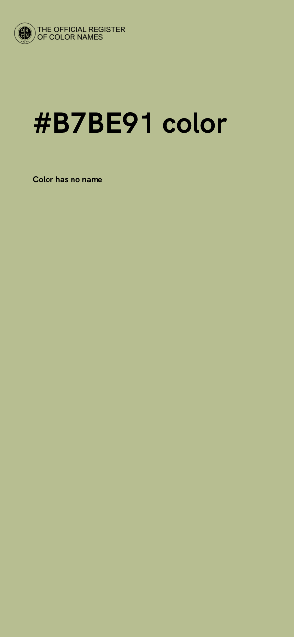 #B7BE91 color image