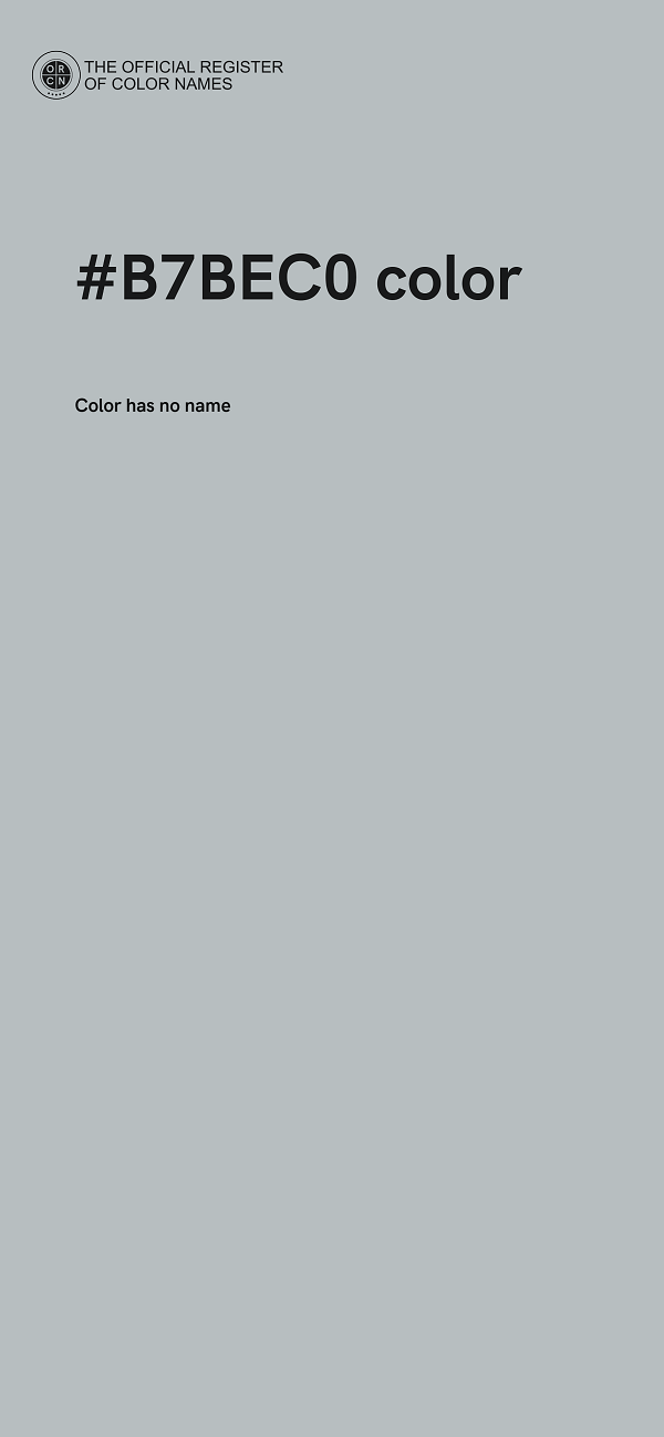 #B7BEC0 color image