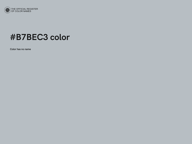 #B7BEC3 color image