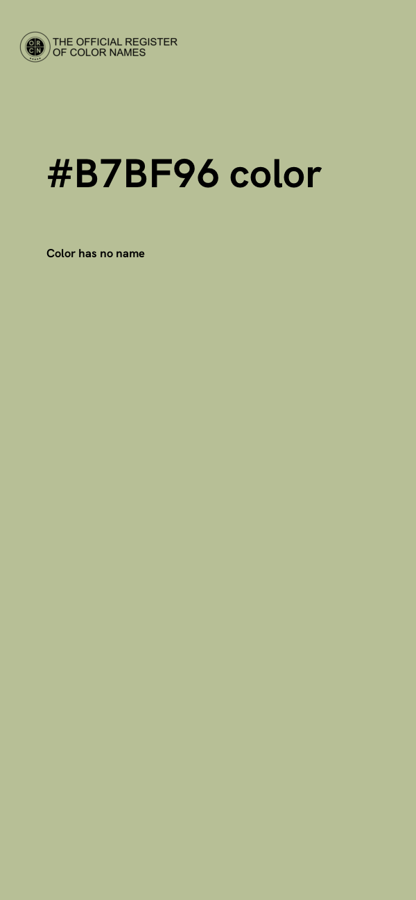 #B7BF96 color image