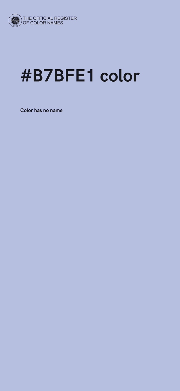 #B7BFE1 color image