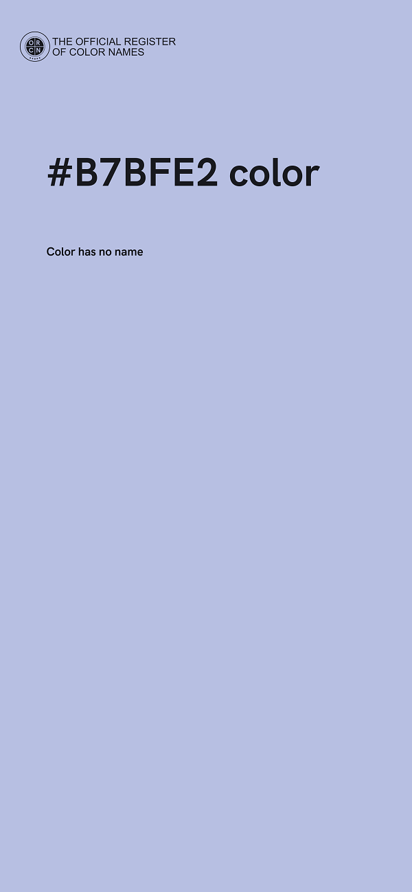 #B7BFE2 color image