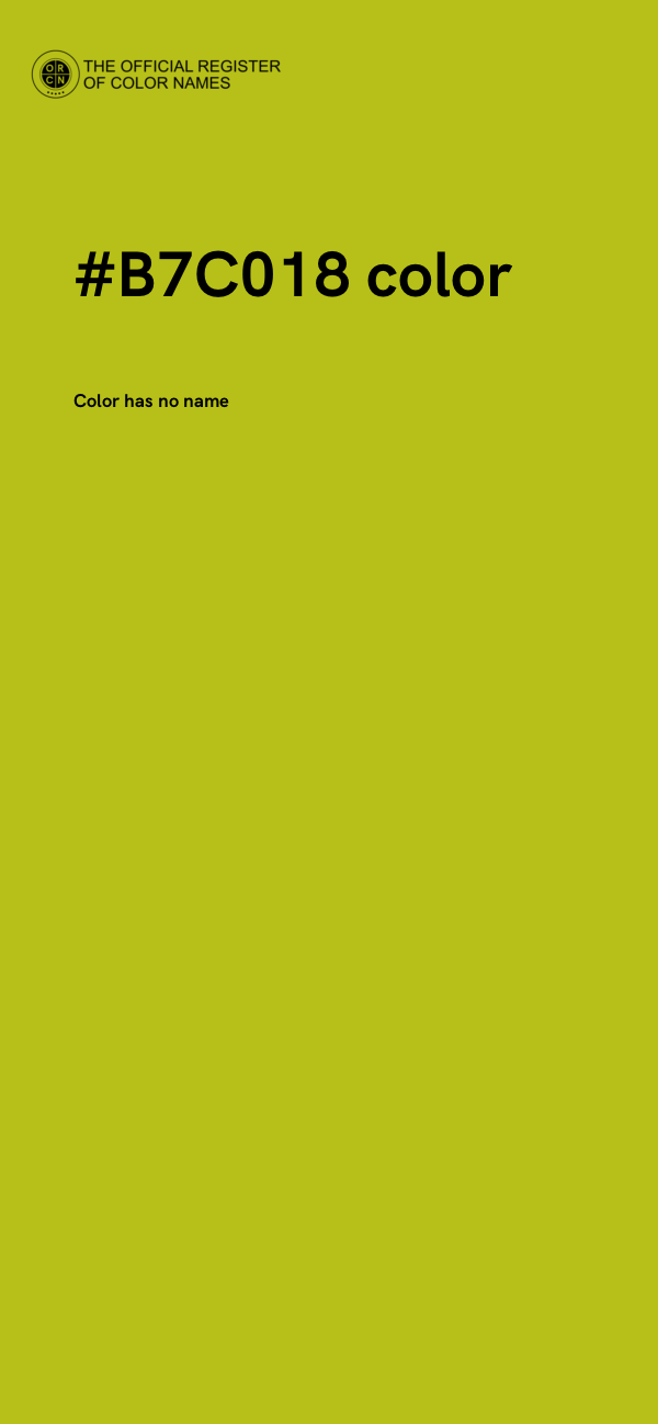 #B7C018 color image