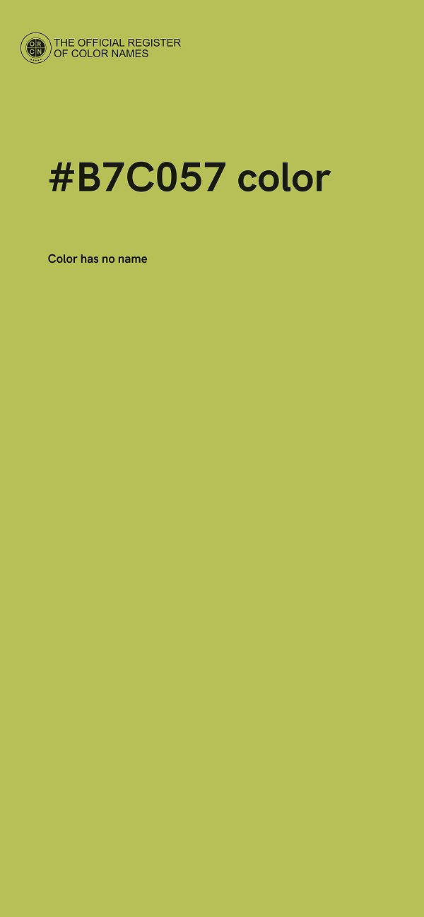 #B7C057 color image