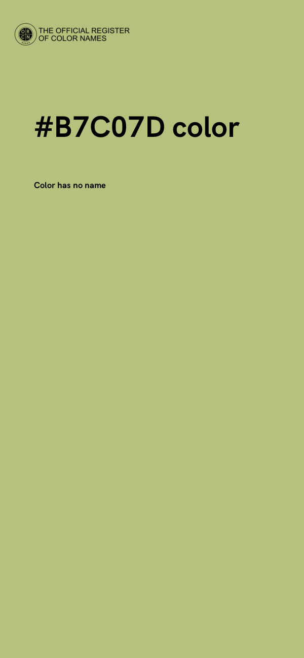 #B7C07D color image