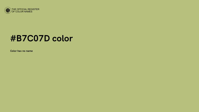 #B7C07D color image