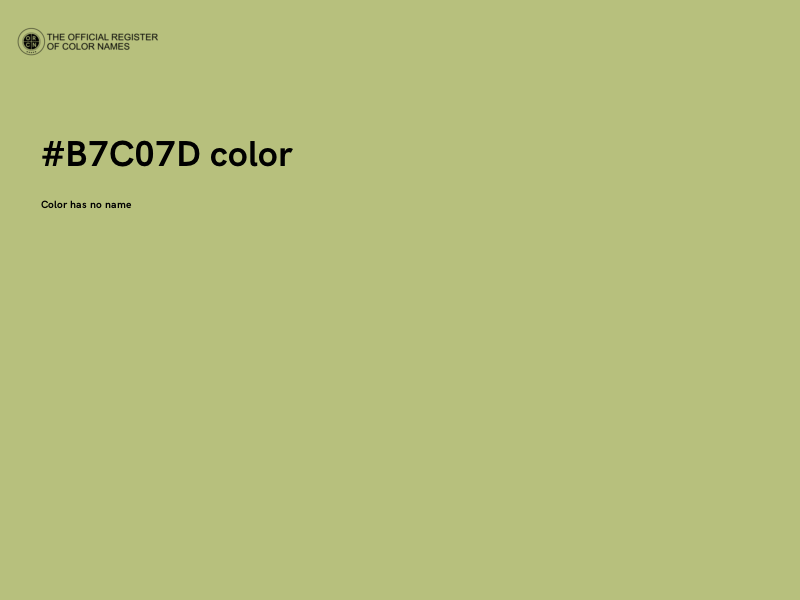 #B7C07D color image