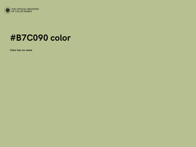 #B7C090 color image