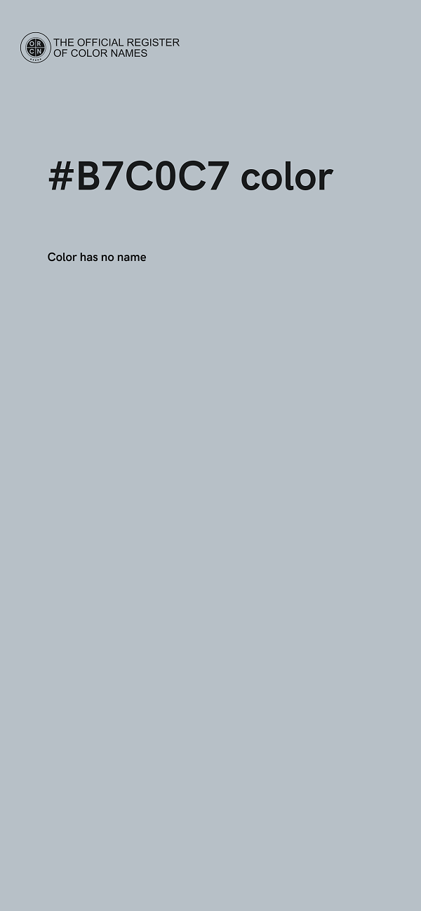 #B7C0C7 color image