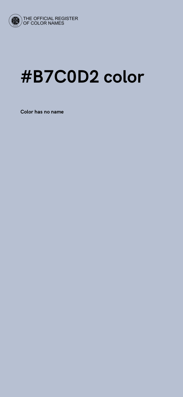 #B7C0D2 color image