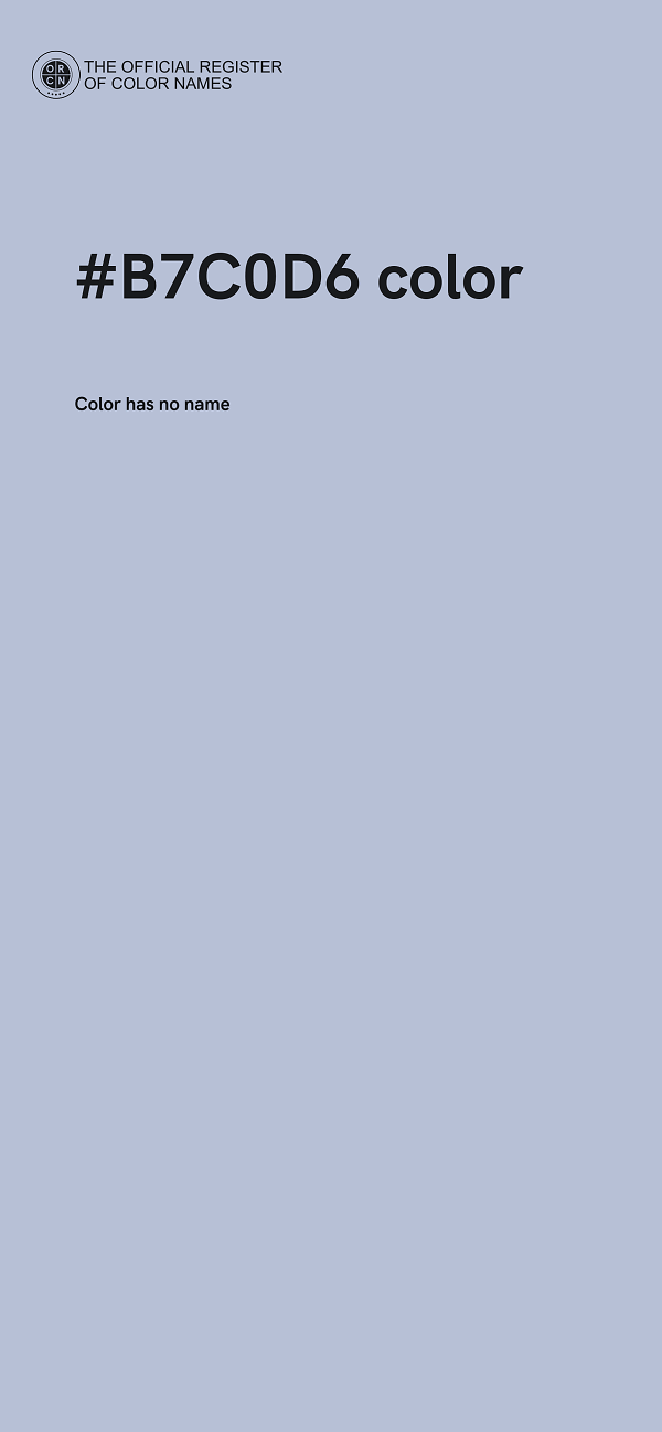 #B7C0D6 color image