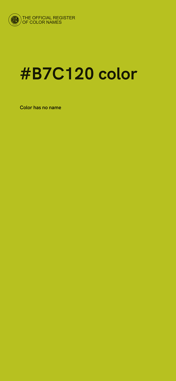 #B7C120 color image