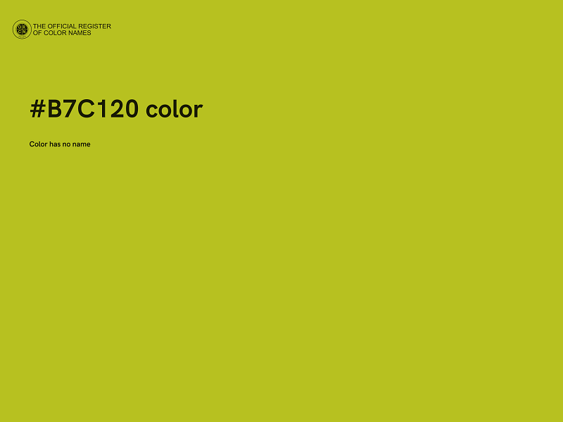 #B7C120 color image