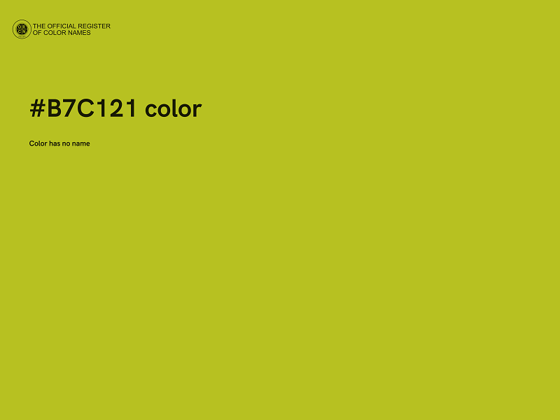 #B7C121 color image