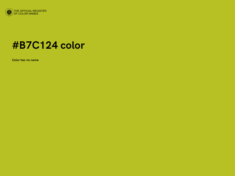 #B7C124 color image