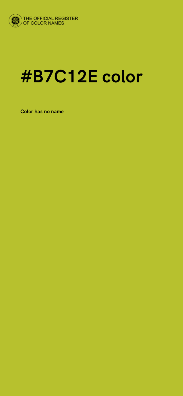 #B7C12E color image
