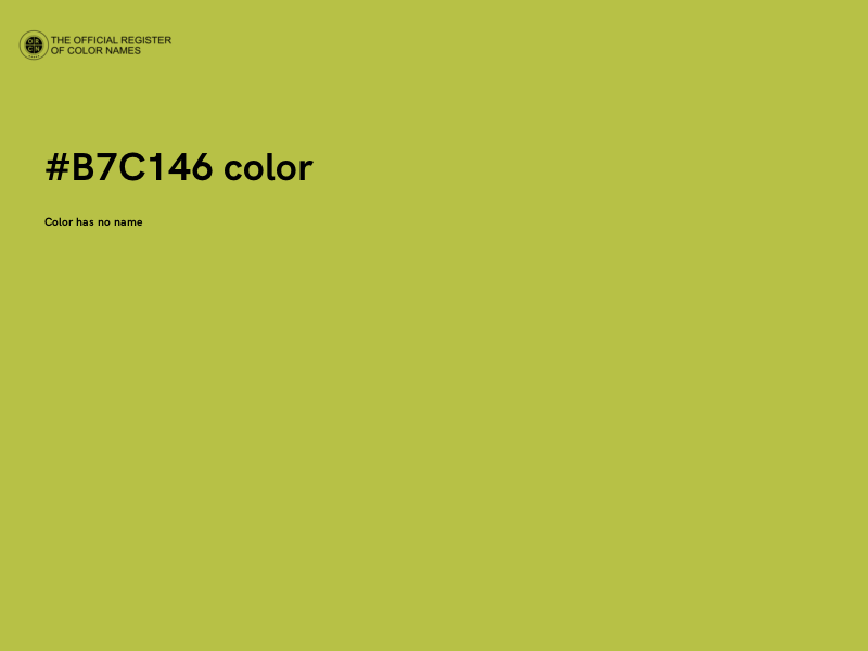 #B7C146 color image