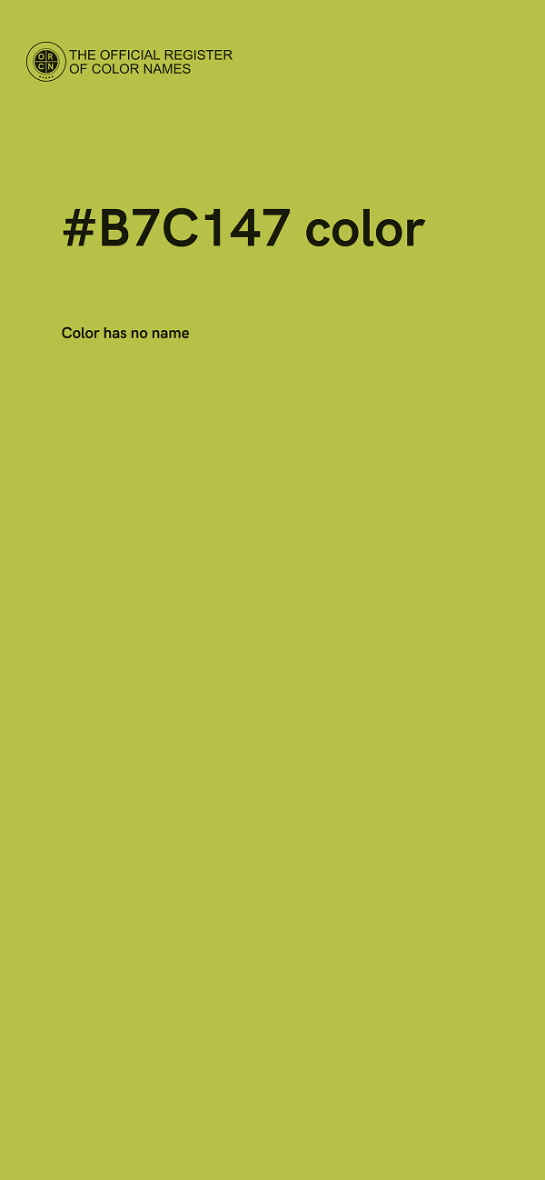 #B7C147 color image