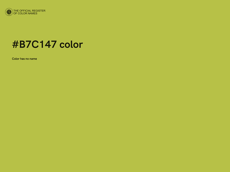 #B7C147 color image