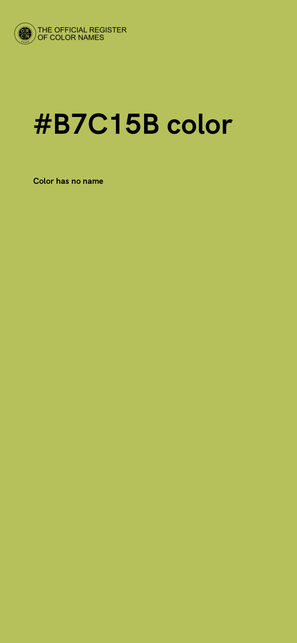 #B7C15B color image