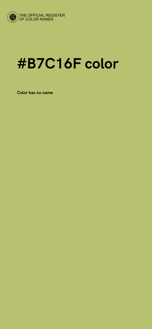 #B7C16F color image