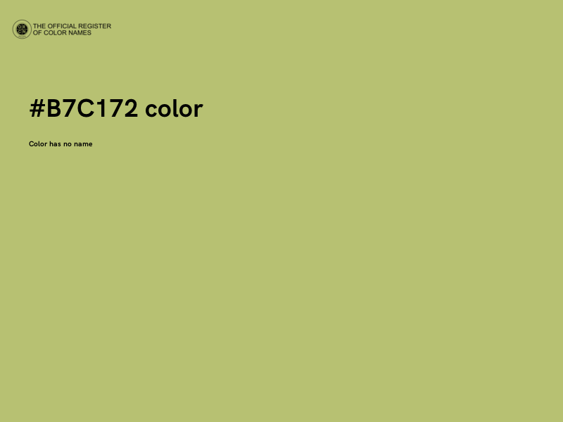 #B7C172 color image