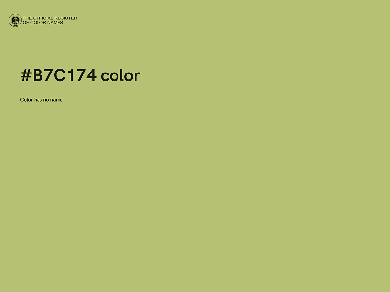 #B7C174 color image
