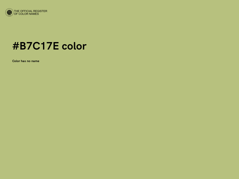 #B7C17E color image