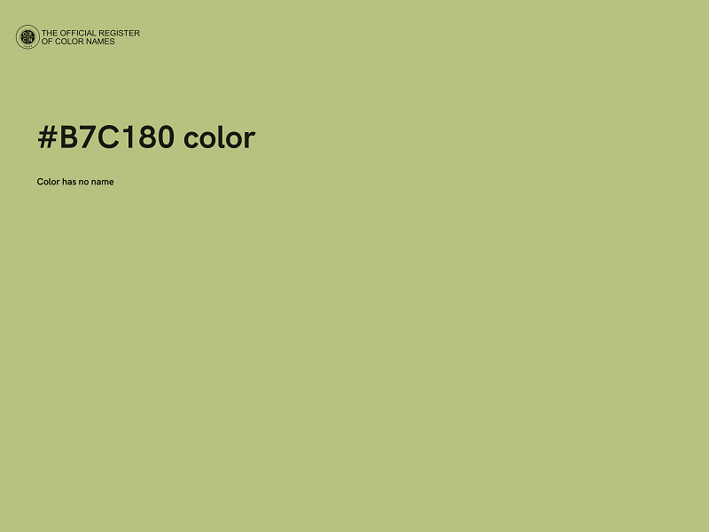 #B7C180 color image