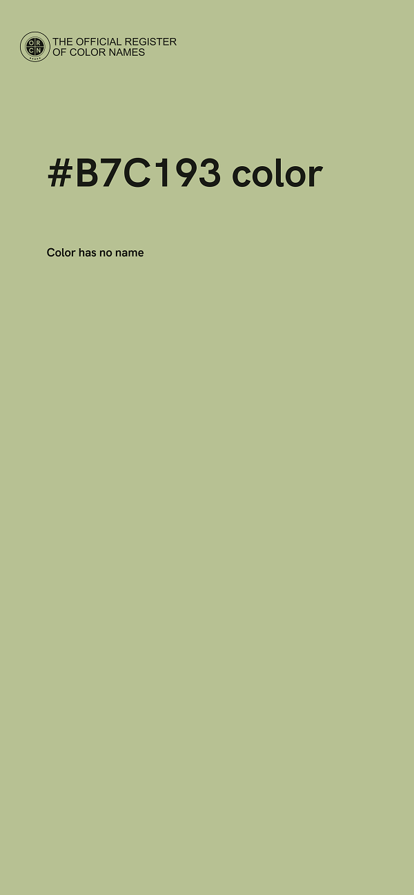 #B7C193 color image
