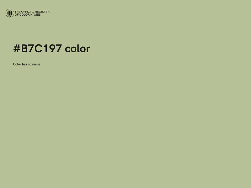 #B7C197 color image