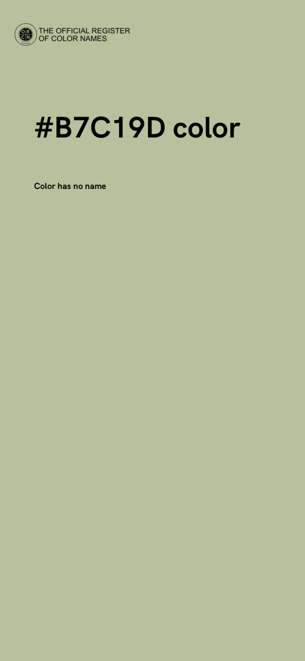 #B7C19D color image