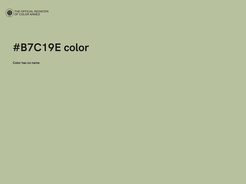 #B7C19E color image