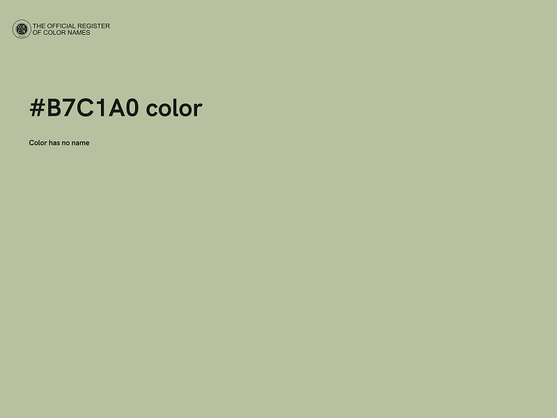 #B7C1A0 color image