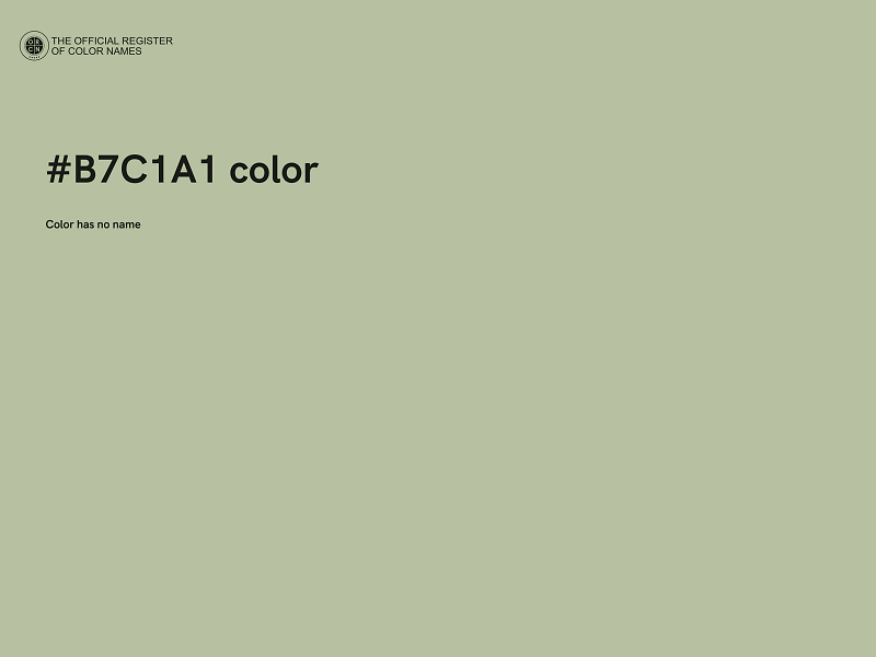 #B7C1A1 color image