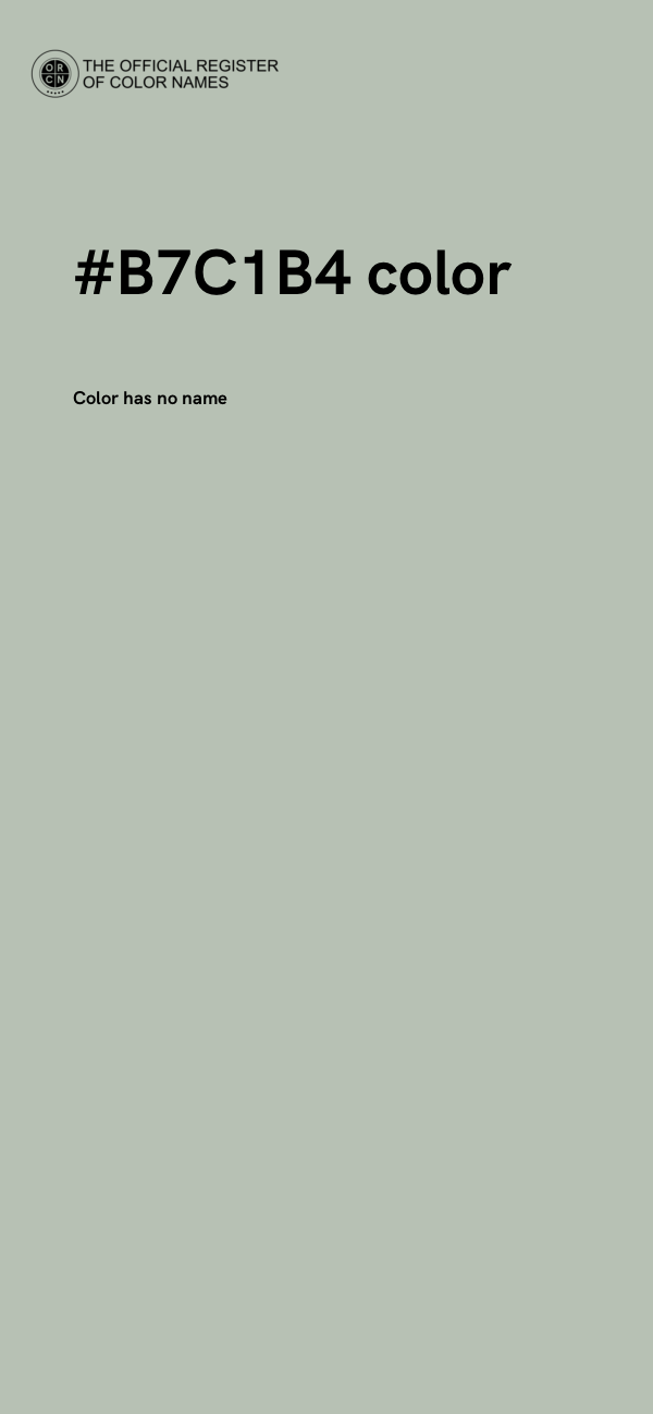 #B7C1B4 color image
