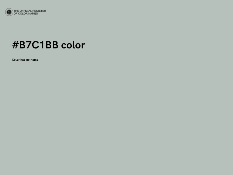 #B7C1BB color image