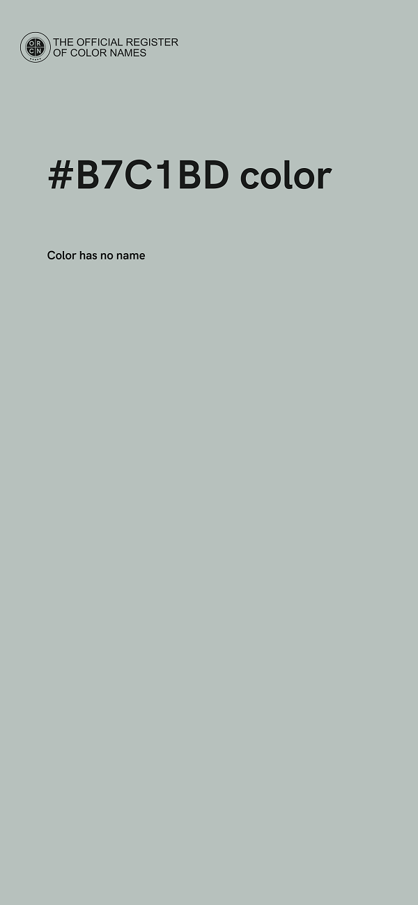 #B7C1BD color image